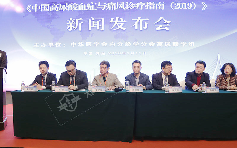 图:《中国高尿酸血症与痛风诊疗指南(2019)》新闻发布会现场 图:《中国高尿酸血症与痛风诊疗指南(2019)》新闻发布会现场